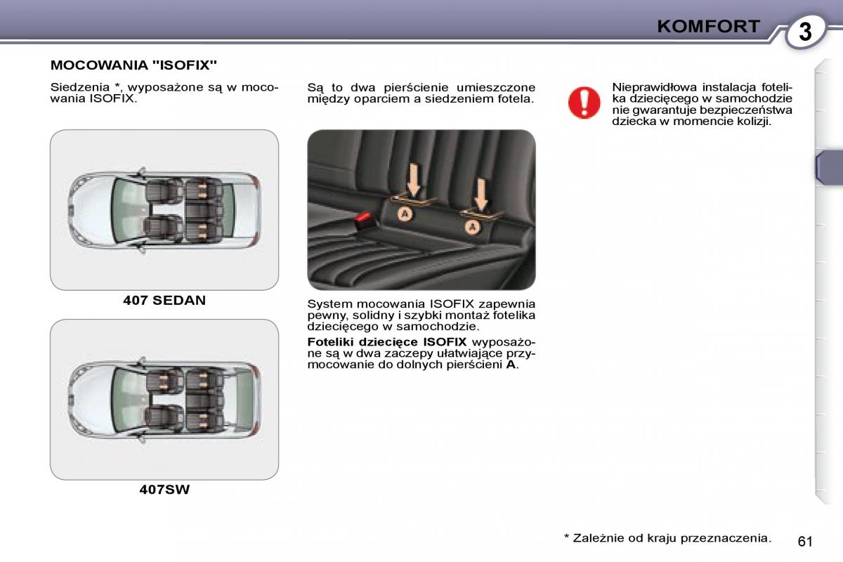 Peugeot 407 instrukcja / page 60