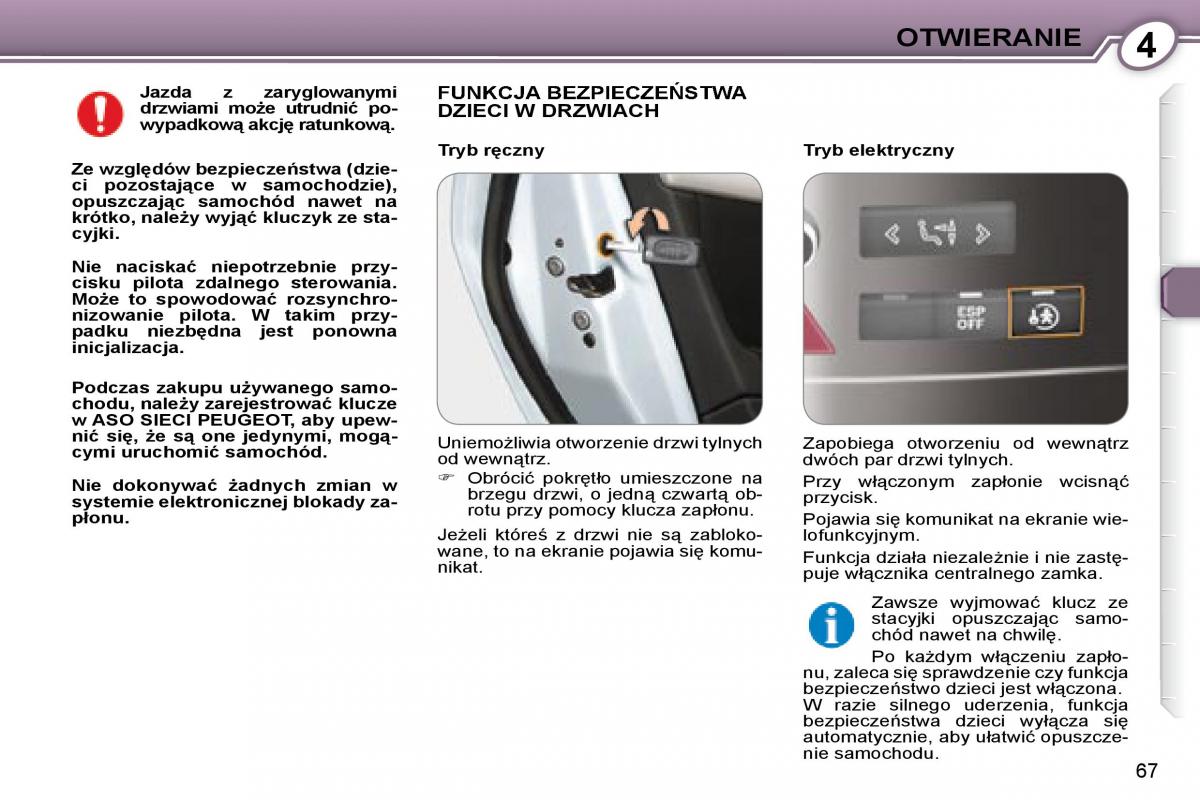 Peugeot 407 instrukcja obslugi / page 66