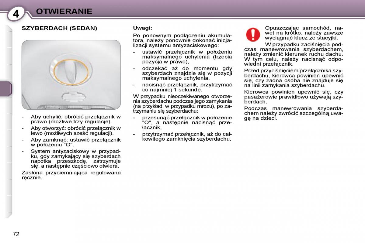 Peugeot 407 instrukcja / page 71