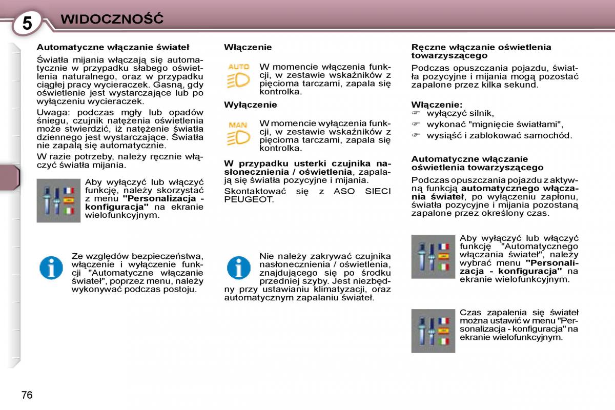 Peugeot 407 instrukcja / page 75