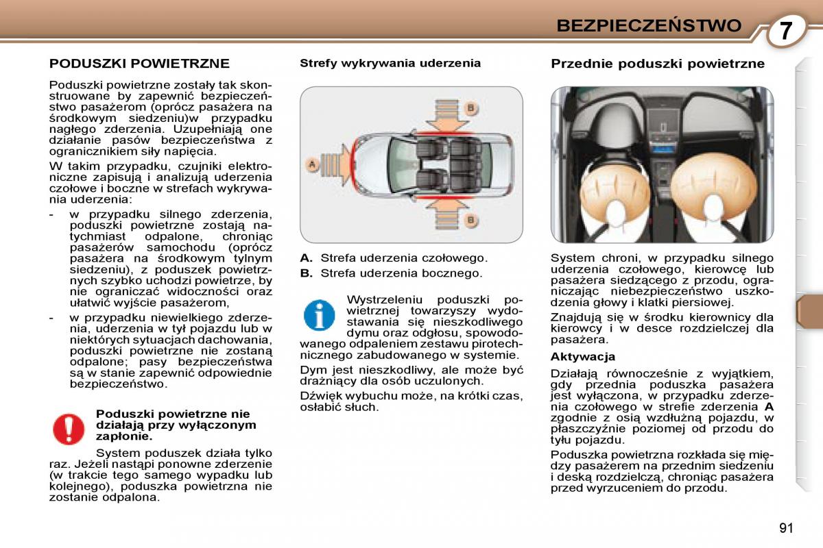 Peugeot 407 instrukcja obslugi / page 92