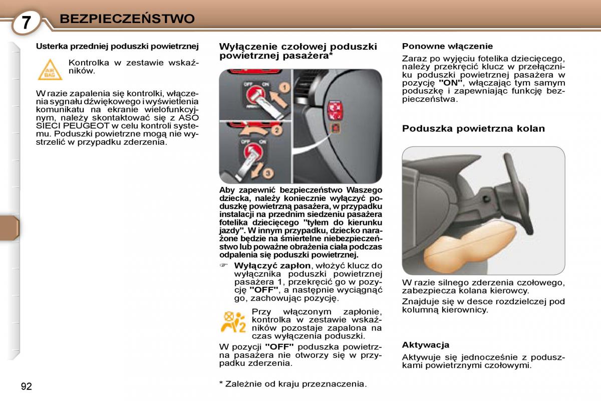 Peugeot 407 instrukcja obslugi / page 93