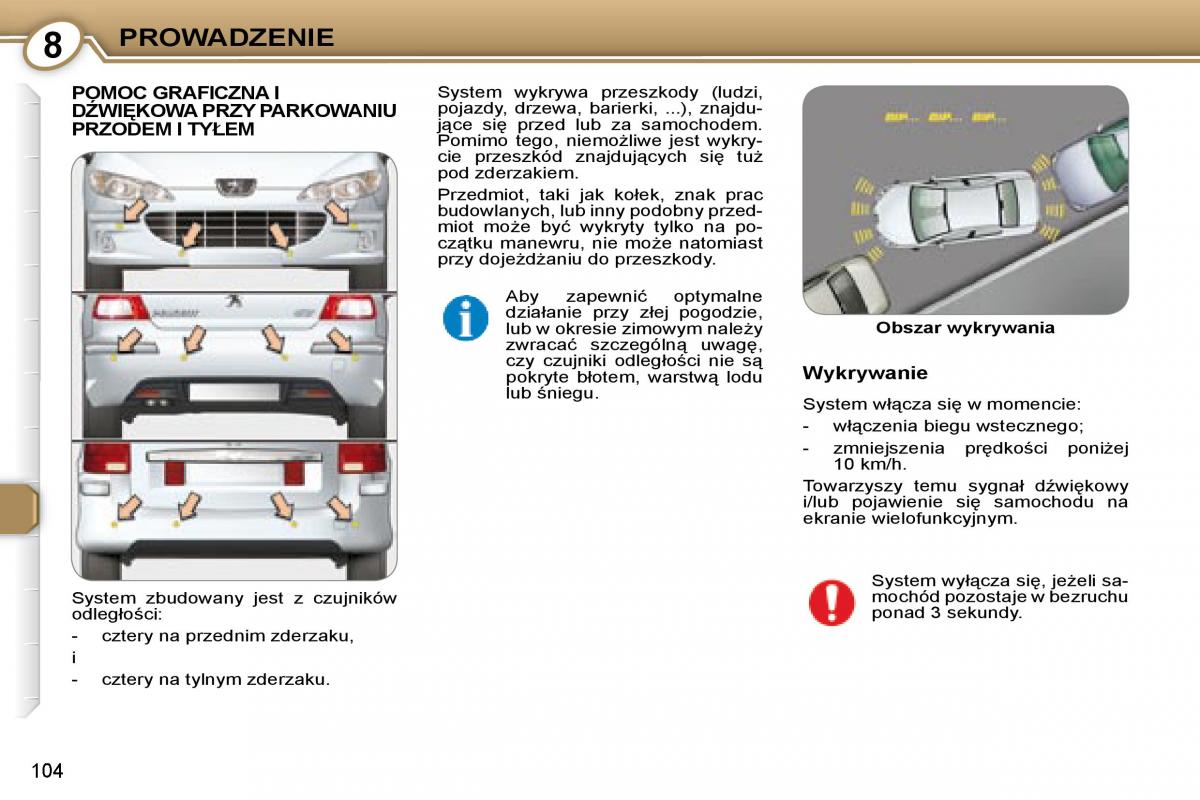 Peugeot 407 instrukcja obslugi / page 105