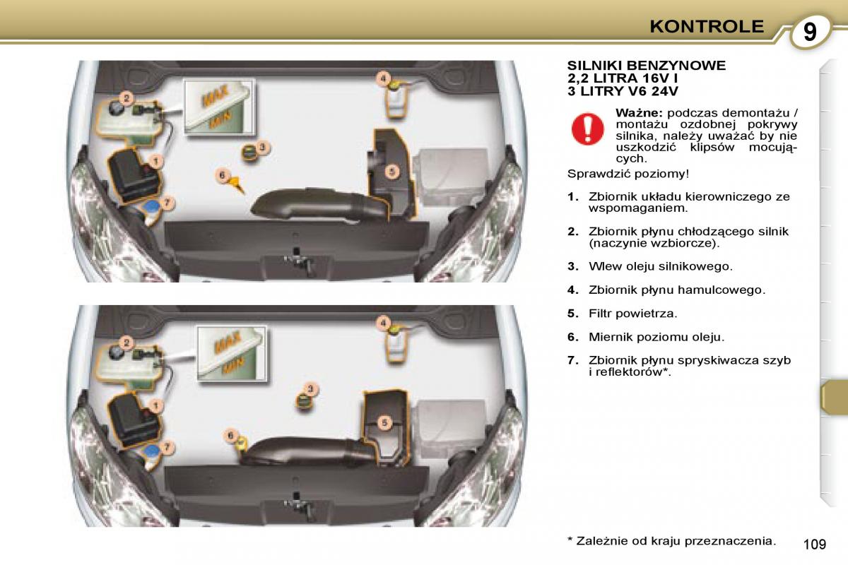 Peugeot 407 instrukcja obslugi / page 109