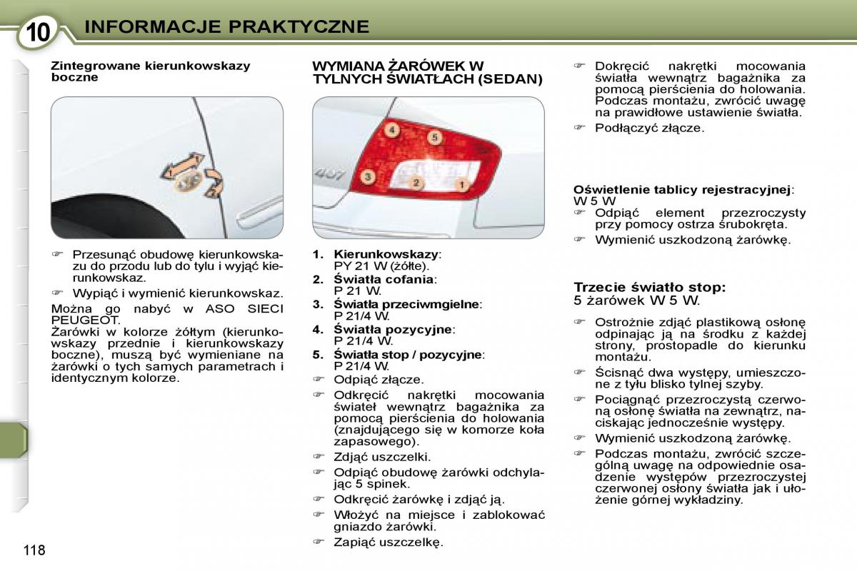 Peugeot 407 instrukcja / page 119