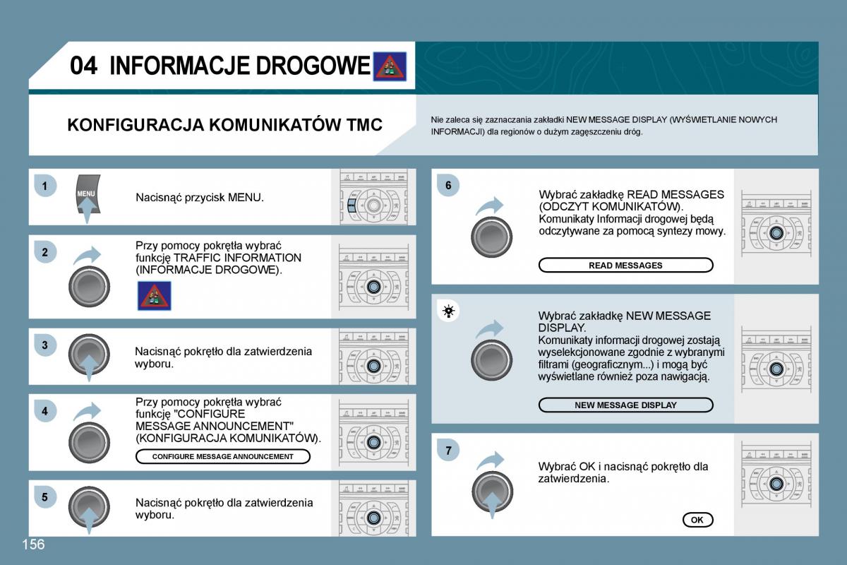 Peugeot 407 instrukcja / page 158