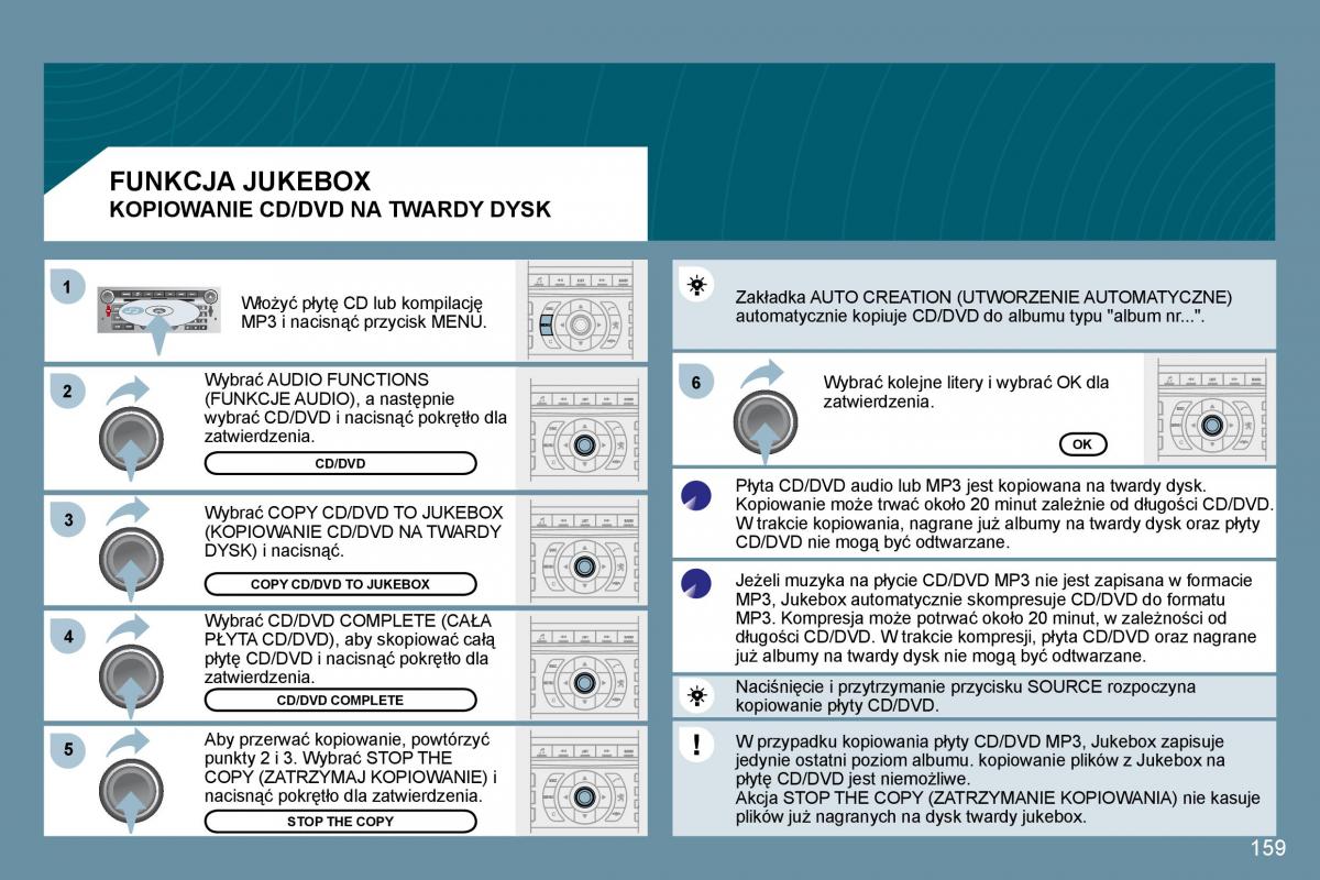 Peugeot 407 instrukcja / page 161