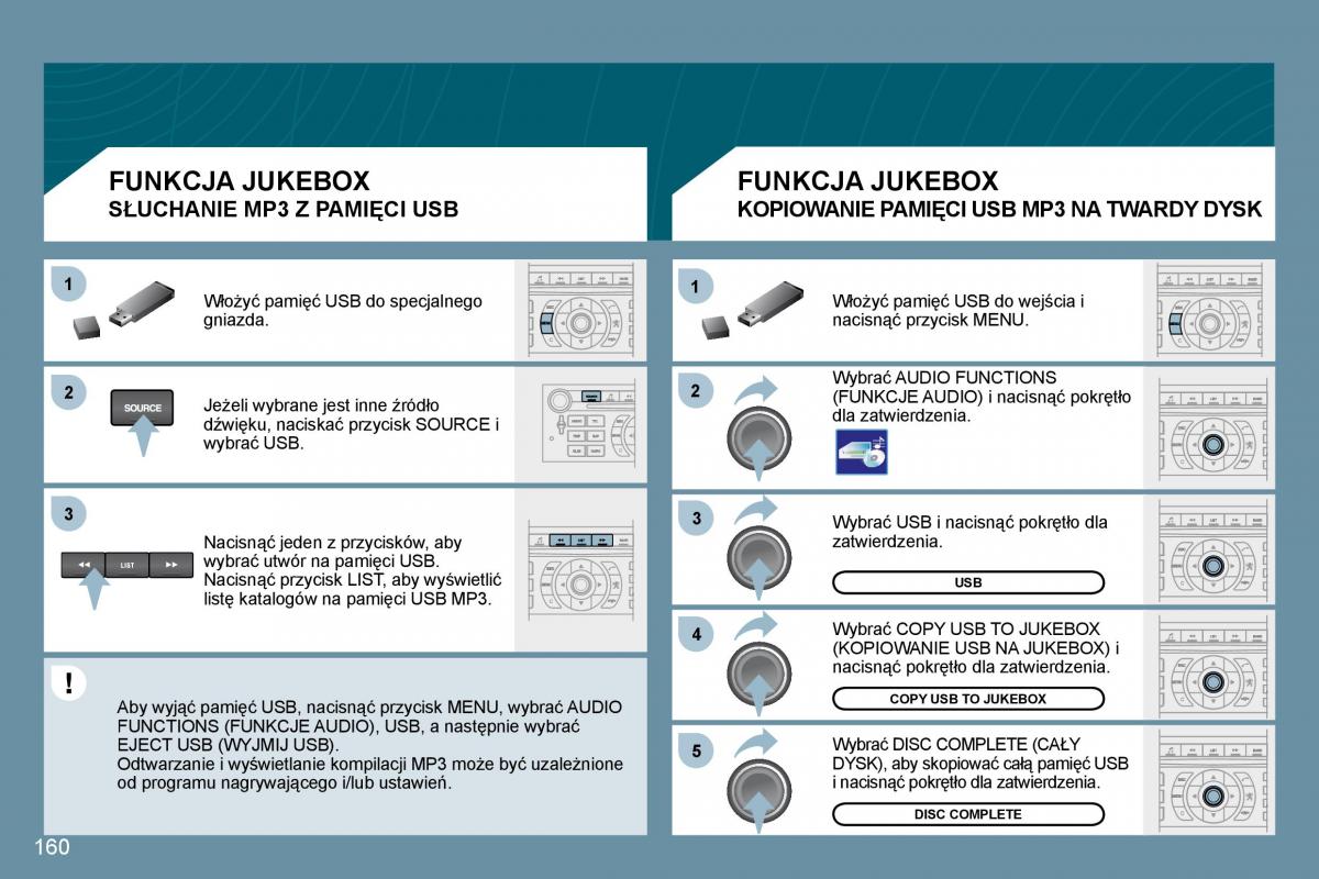 Peugeot 407 instrukcja / page 162