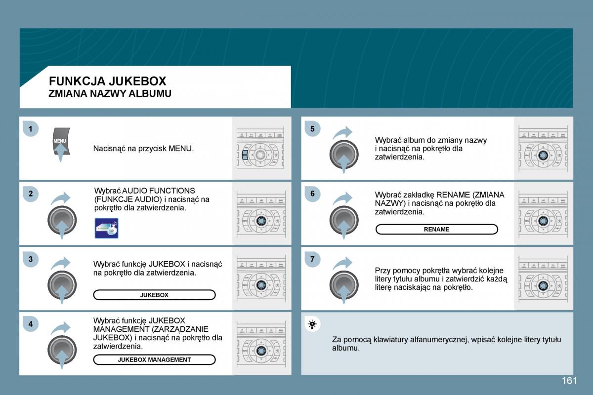 Peugeot 407 instrukcja / page 163