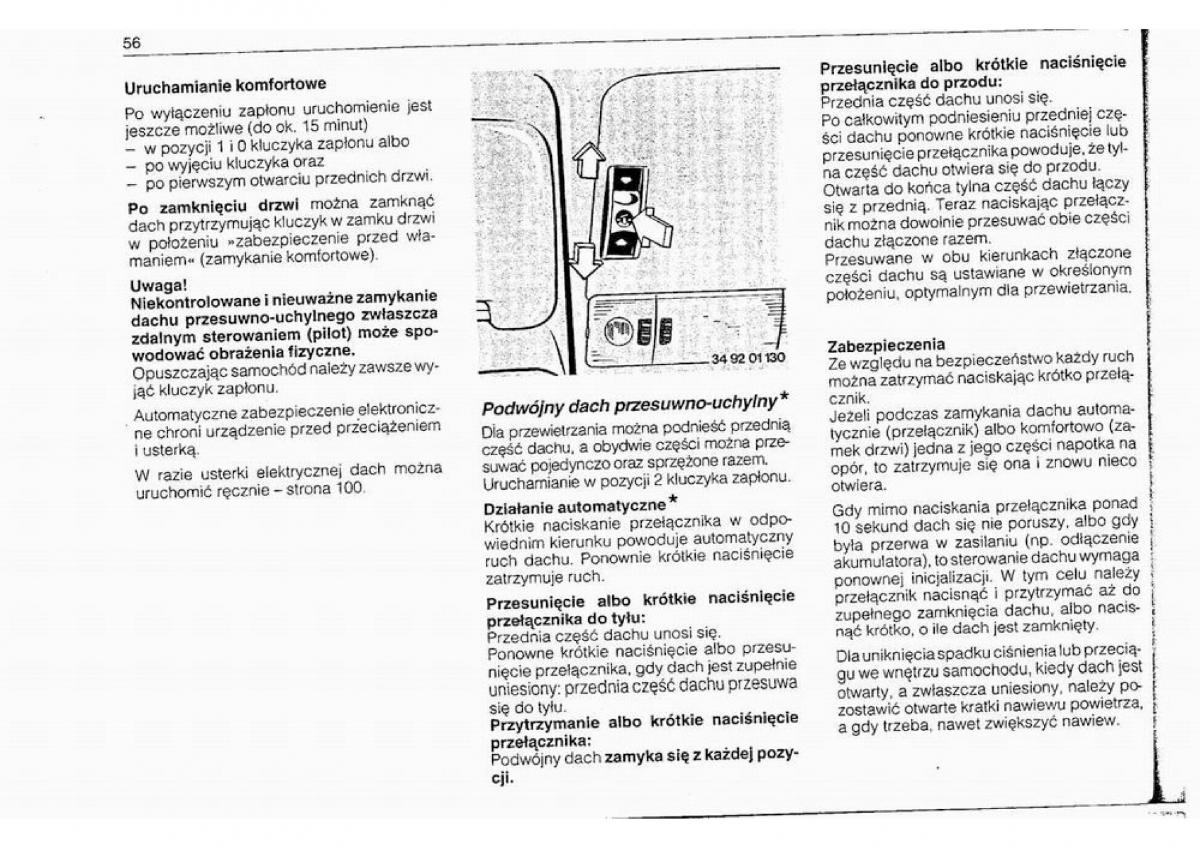 BMW 5 E34 instrukcja obslugi / page 55