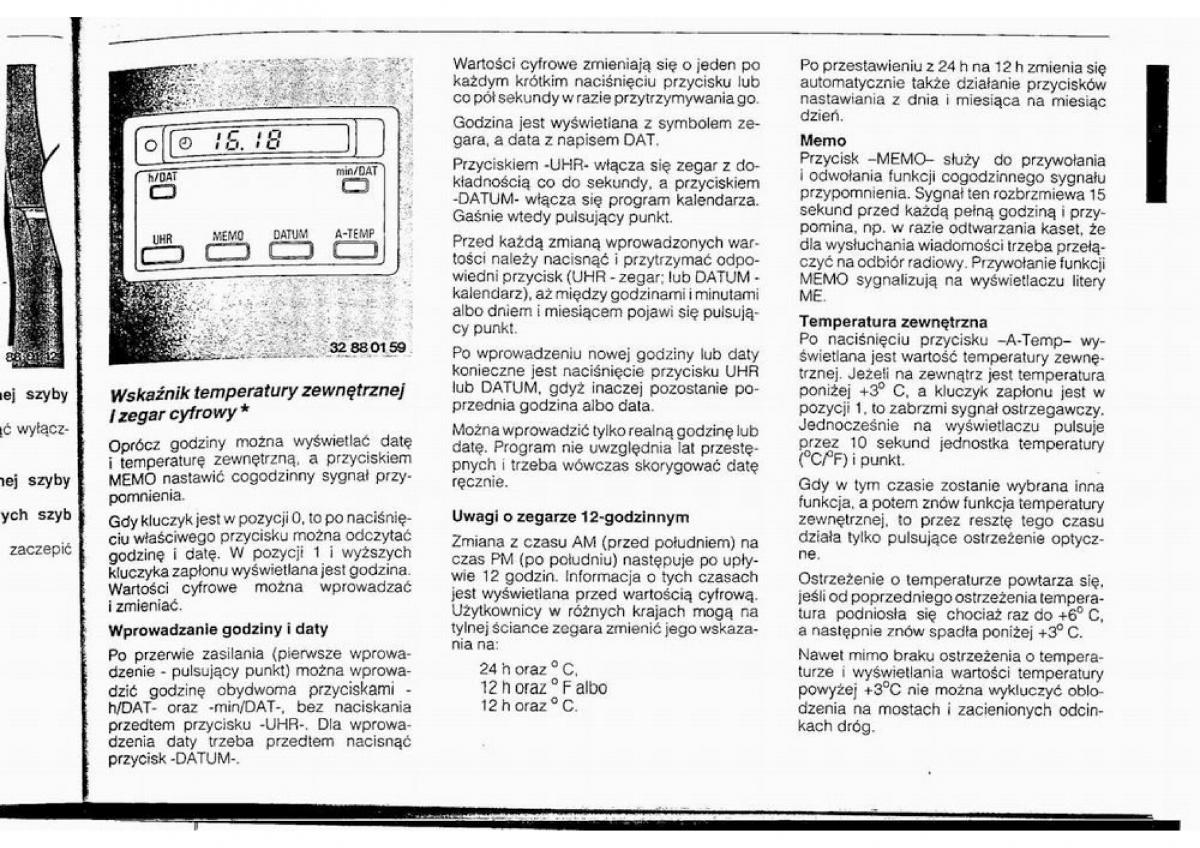 BMW 5 E34 instrukcja obslugi / page 58