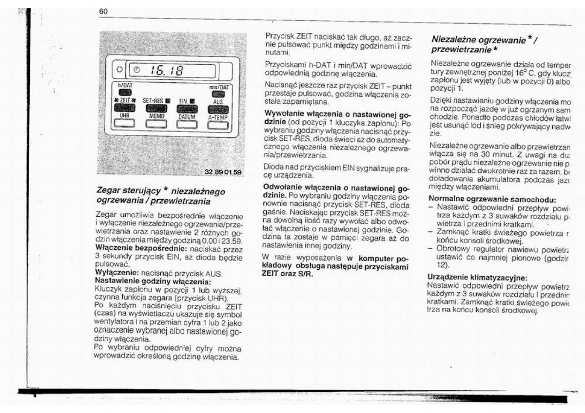 BMW 5 E34 instrukcja obslugi / page 59