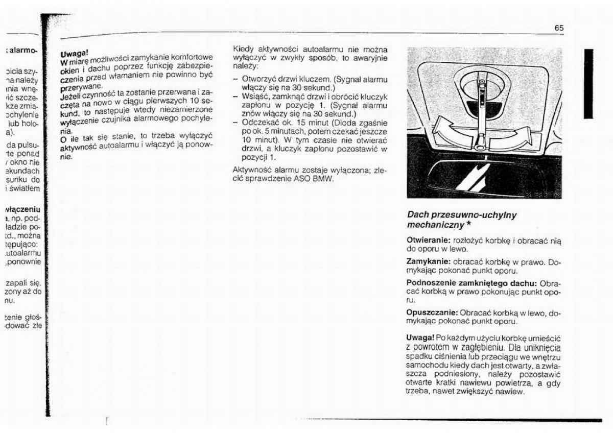 BMW 5 E34 instrukcja obslugi / page 64