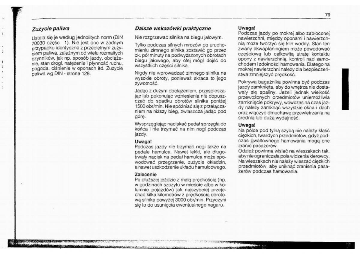 BMW 5 E34 instrukcja obslugi / page 78