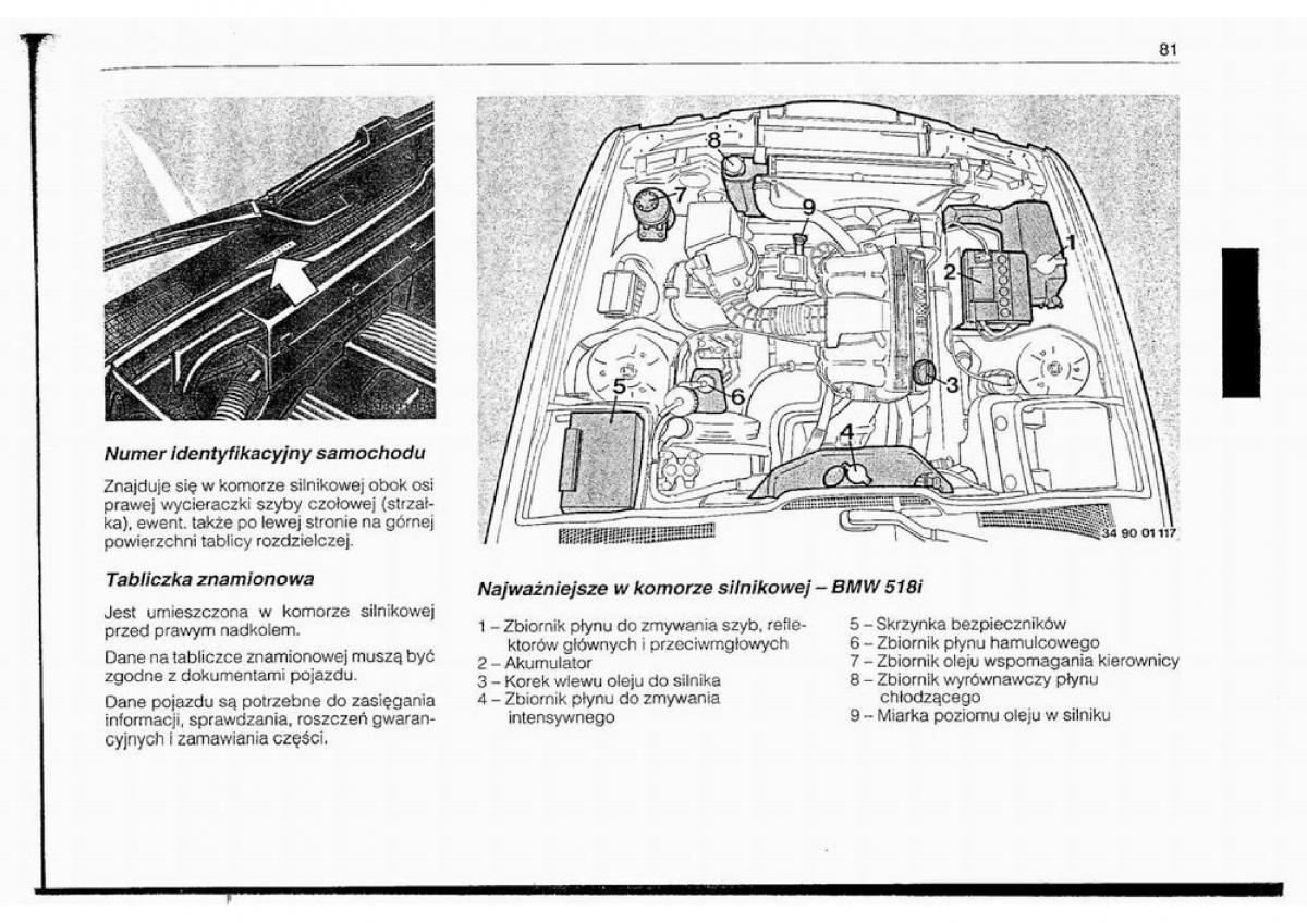 BMW 5 E34 instrukcja obslugi / page 80