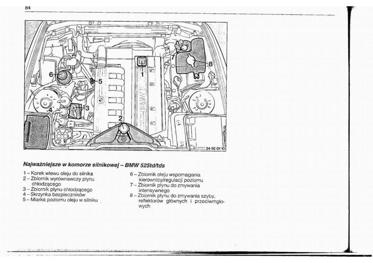 BMW 5 E34 instrukcja obslugi / page 84