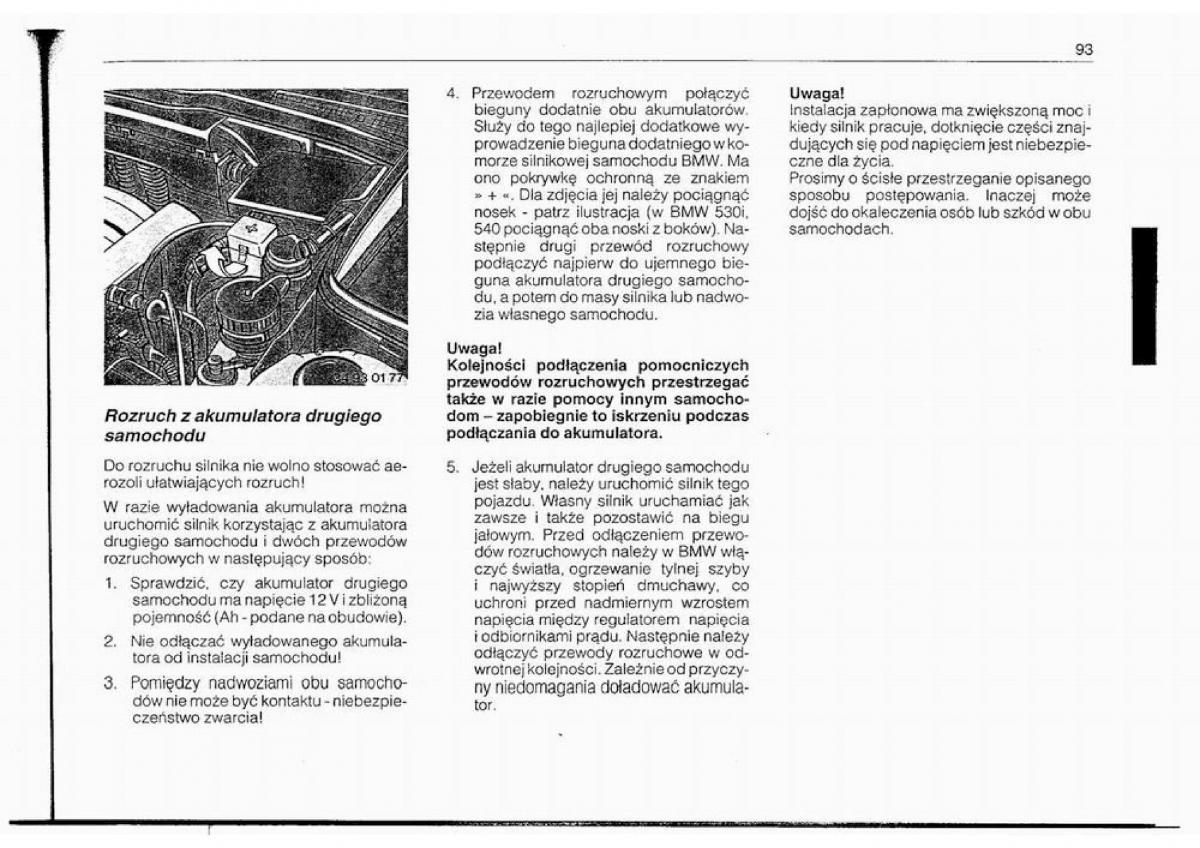 BMW 5 E34 instrukcja obslugi / page 94