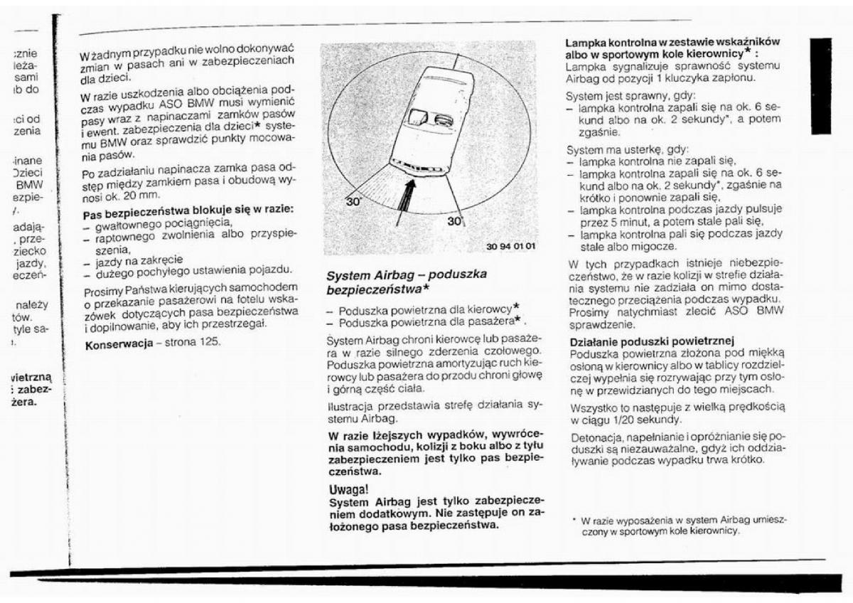 BMW 5 E34 instrukcja obslugi / page 24