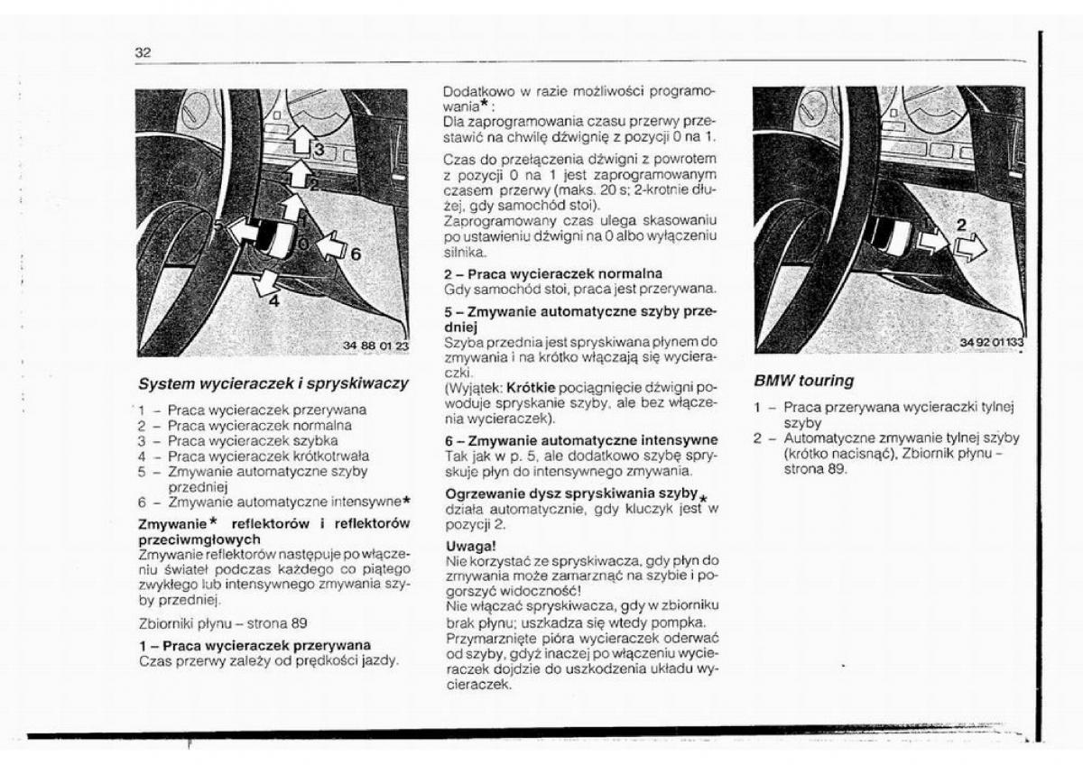 BMW 5 E34 instrukcja obslugi / page 31