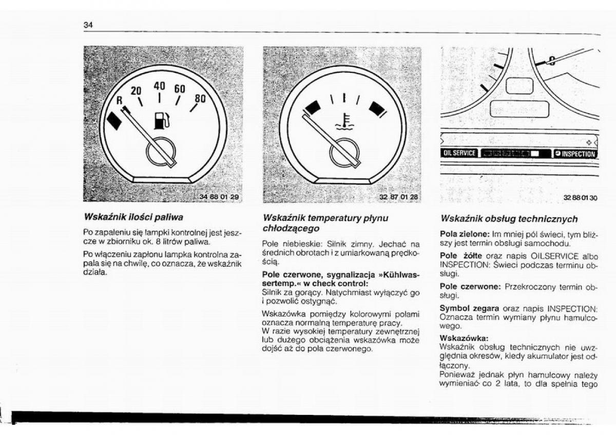 BMW 5 E34 instrukcja obslugi / page 33