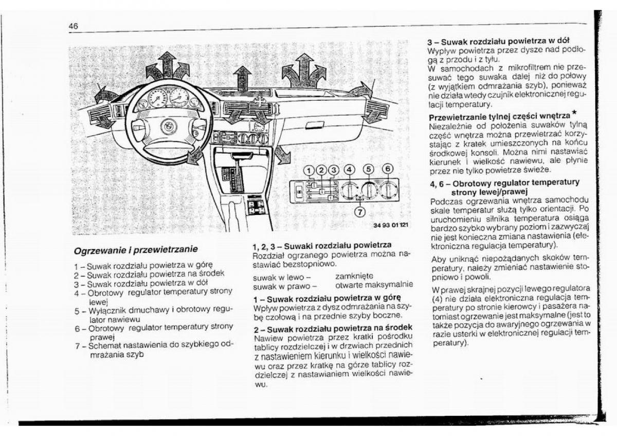 BMW 5 E34 instrukcja obslugi / page 45