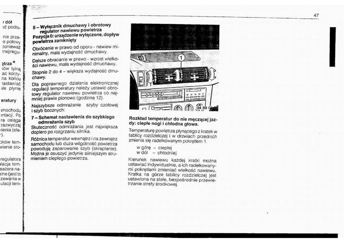 BMW 5 E34 instrukcja obslugi / page 46