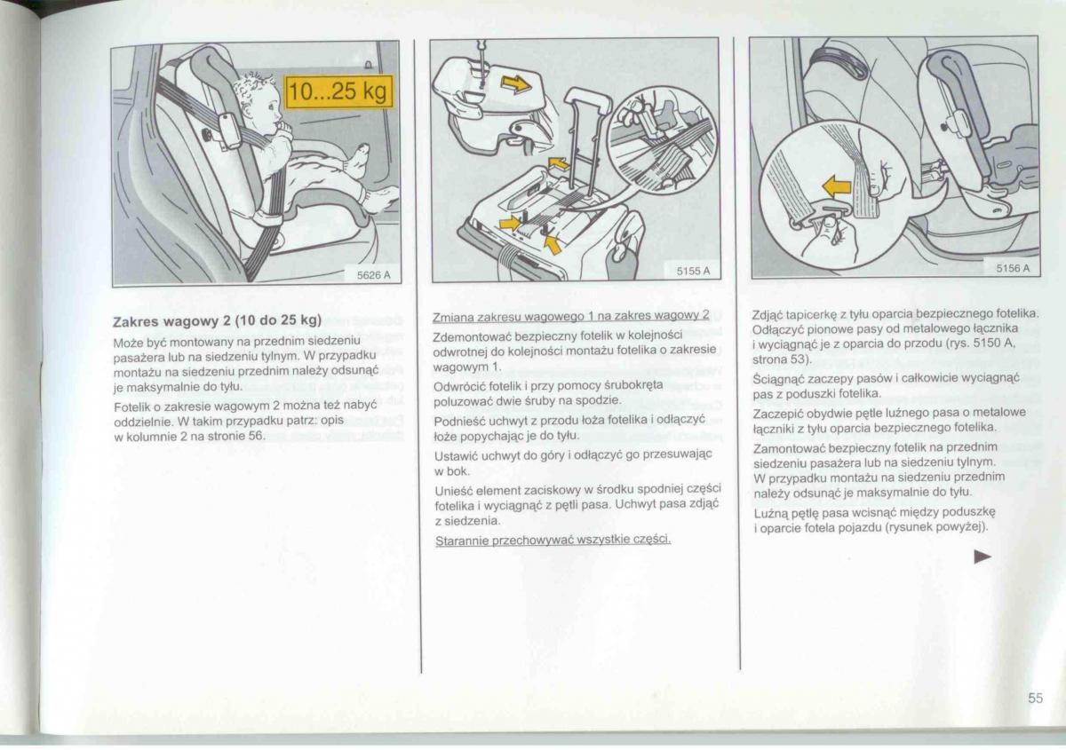 Opel Frontera A Isuzu Wizard Vauxhall Holden instrukcja obslugi / page 57