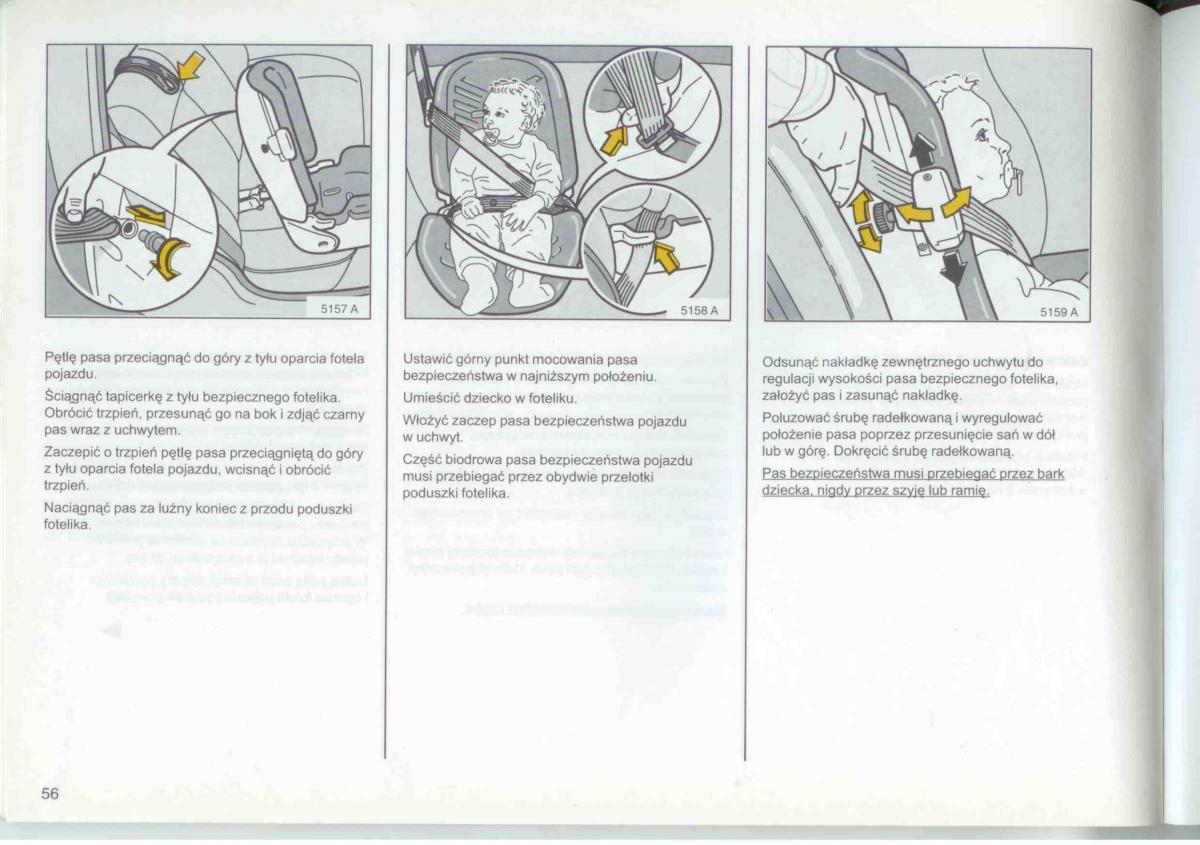 Opel Frontera A Isuzu Wizard Vauxhall Holden instrukcja obslugi / page 58