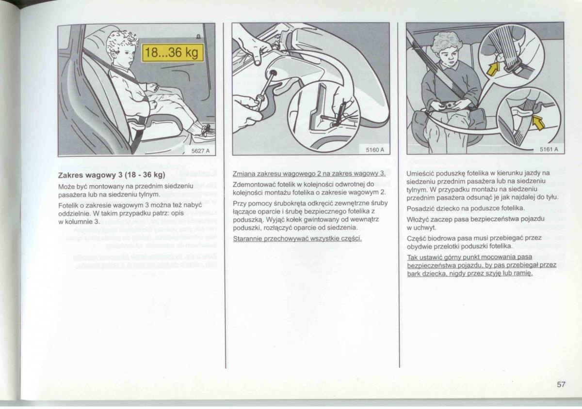 Opel Frontera A Isuzu Wizard Vauxhall Holden instrukcja obslugi / page 59