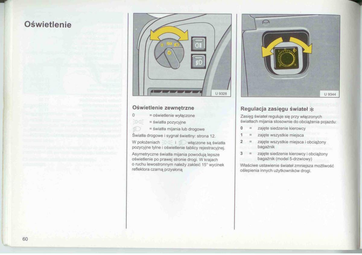 Opel Frontera A Isuzu Wizard Vauxhall Holden instrukcja obslugi / page 62