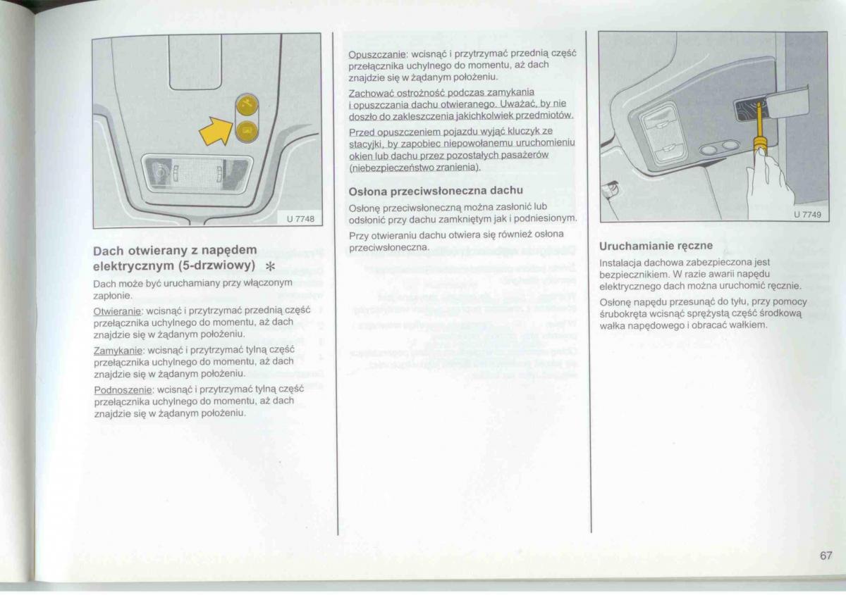 Opel Frontera A Isuzu Wizard Vauxhall Holden instrukcja obslugi / page 69