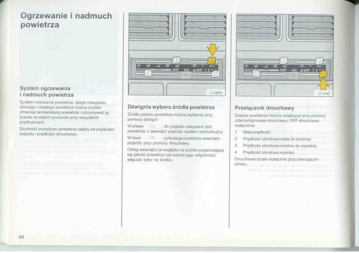 Opel Frontera A Isuzu Wizard Vauxhall Holden instrukcja obslugi / page 70