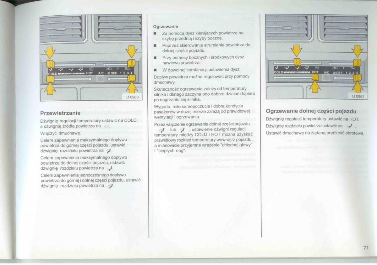 Opel Frontera A Isuzu Wizard Vauxhall Holden instrukcja obslugi / page 73