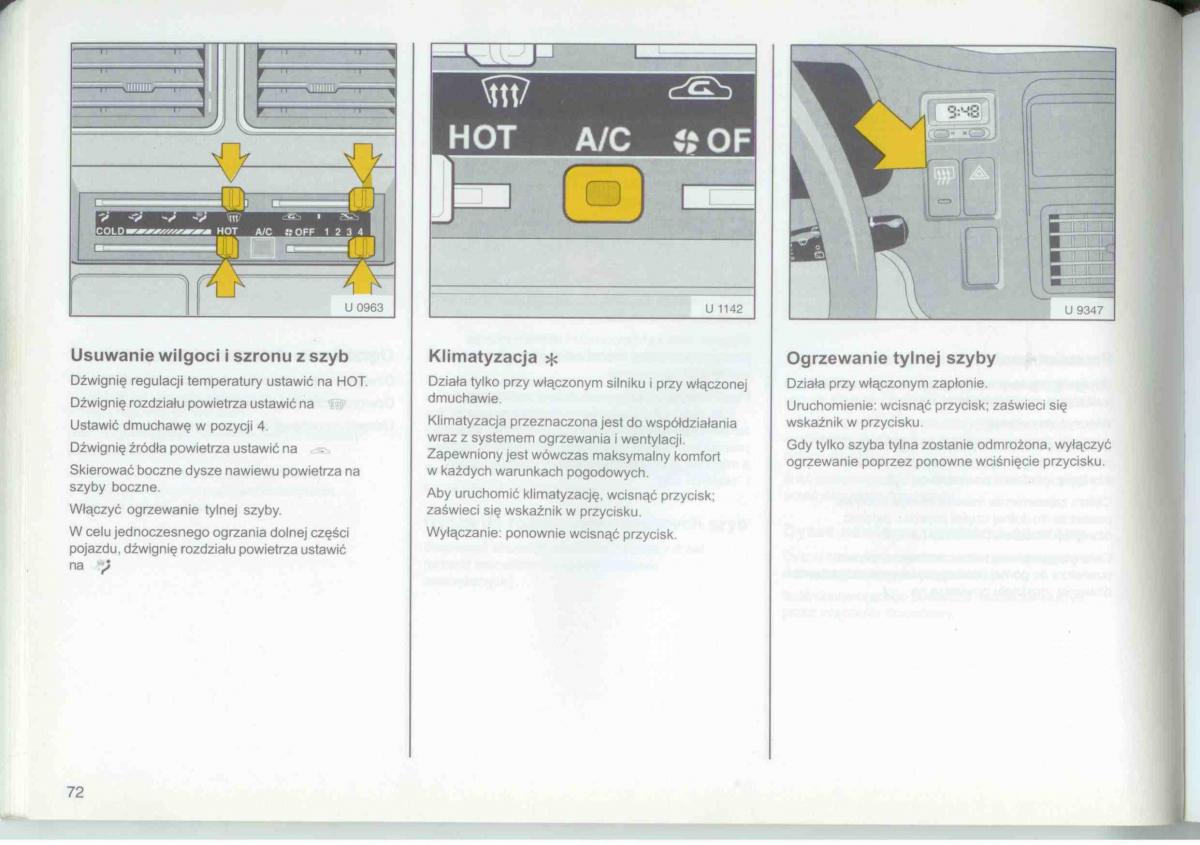 Opel Frontera A Isuzu Wizard Vauxhall Holden instrukcja obslugi / page 74