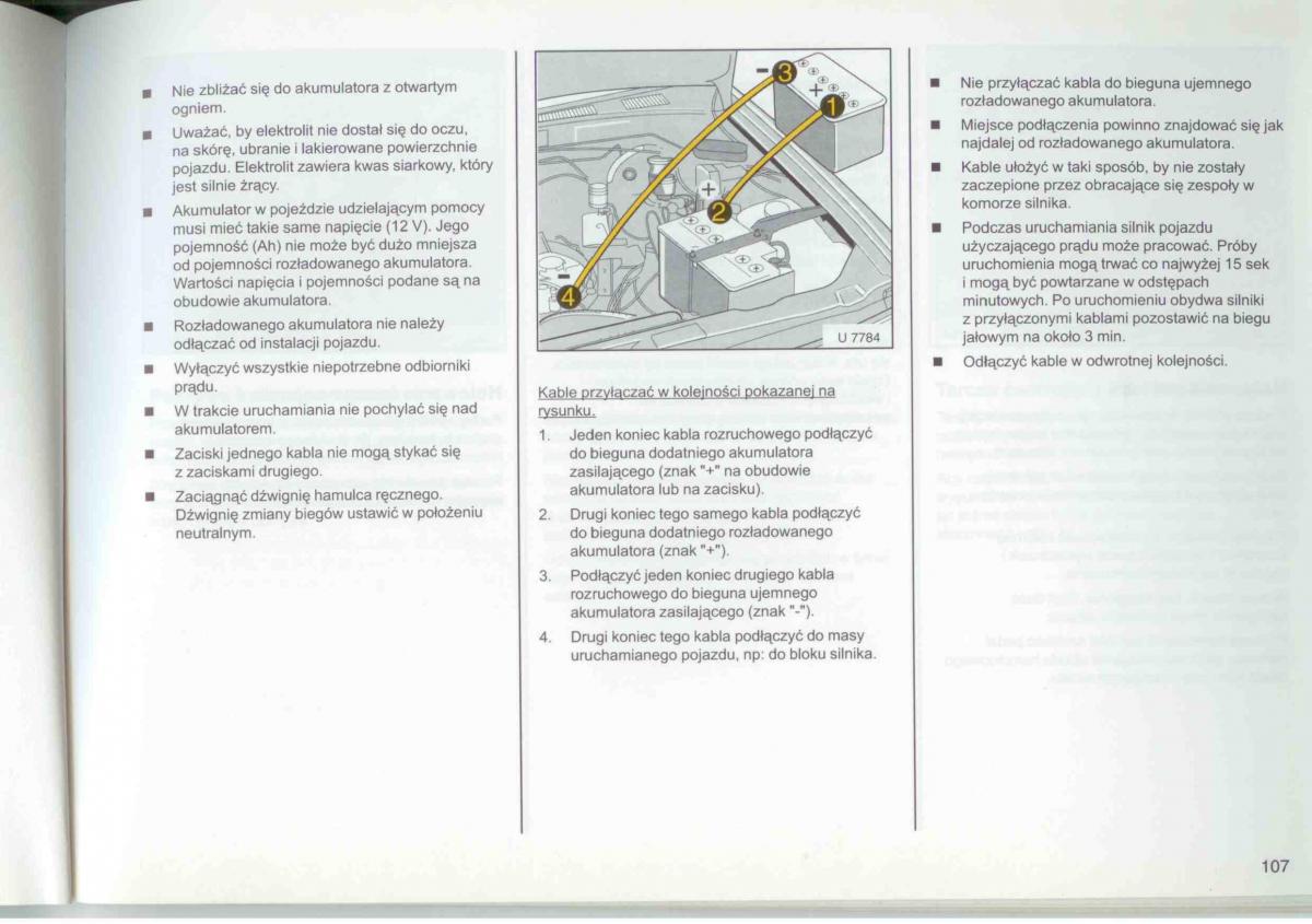 Opel Frontera A Isuzu Wizard Vauxhall Holden instrukcja obslugi / page 109