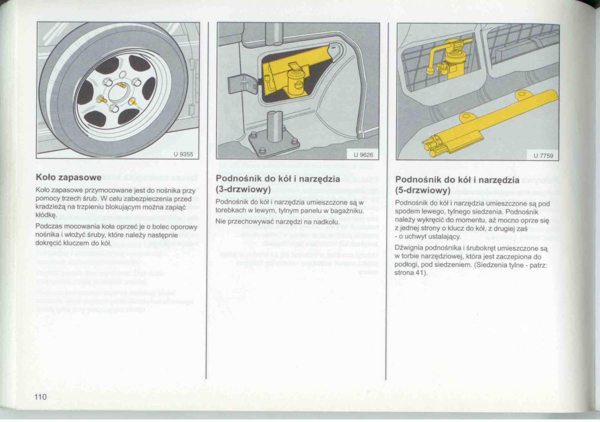 Opel Frontera A Isuzu Wizard Vauxhall Holden instrukcja obslugi / page 112