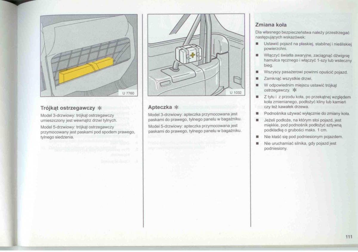 Opel Frontera A Isuzu Wizard Vauxhall Holden instrukcja obslugi / page 113