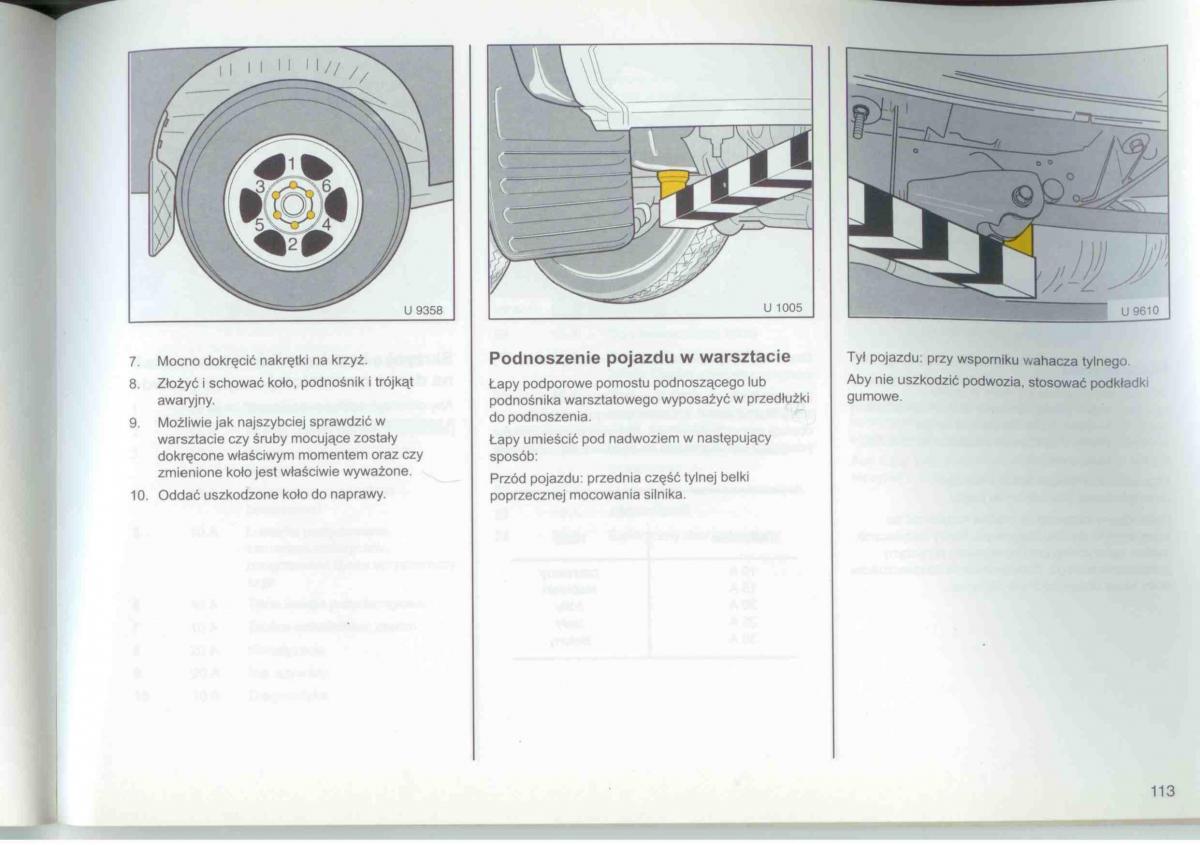 Opel Frontera A Isuzu Wizard Vauxhall Holden instrukcja obslugi / page 115