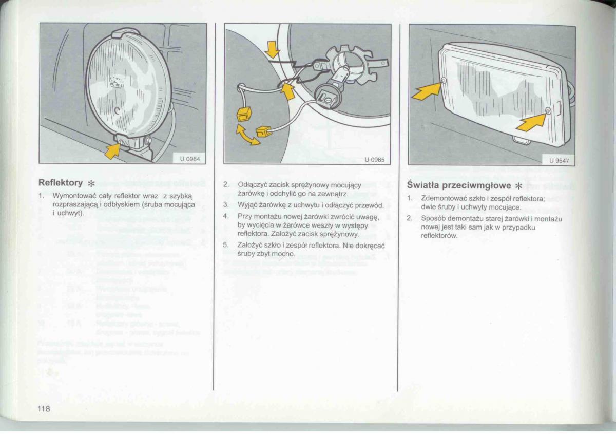 Opel Frontera A Isuzu Wizard Vauxhall Holden instrukcja obslugi / page 120