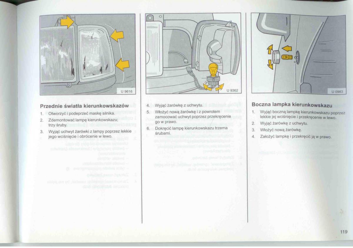 Opel Frontera A Isuzu Wizard Vauxhall Holden instrukcja obslugi / page 121