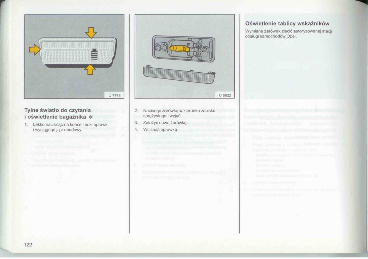 Opel Frontera A Isuzu Wizard Vauxhall Holden instrukcja obslugi / page 124