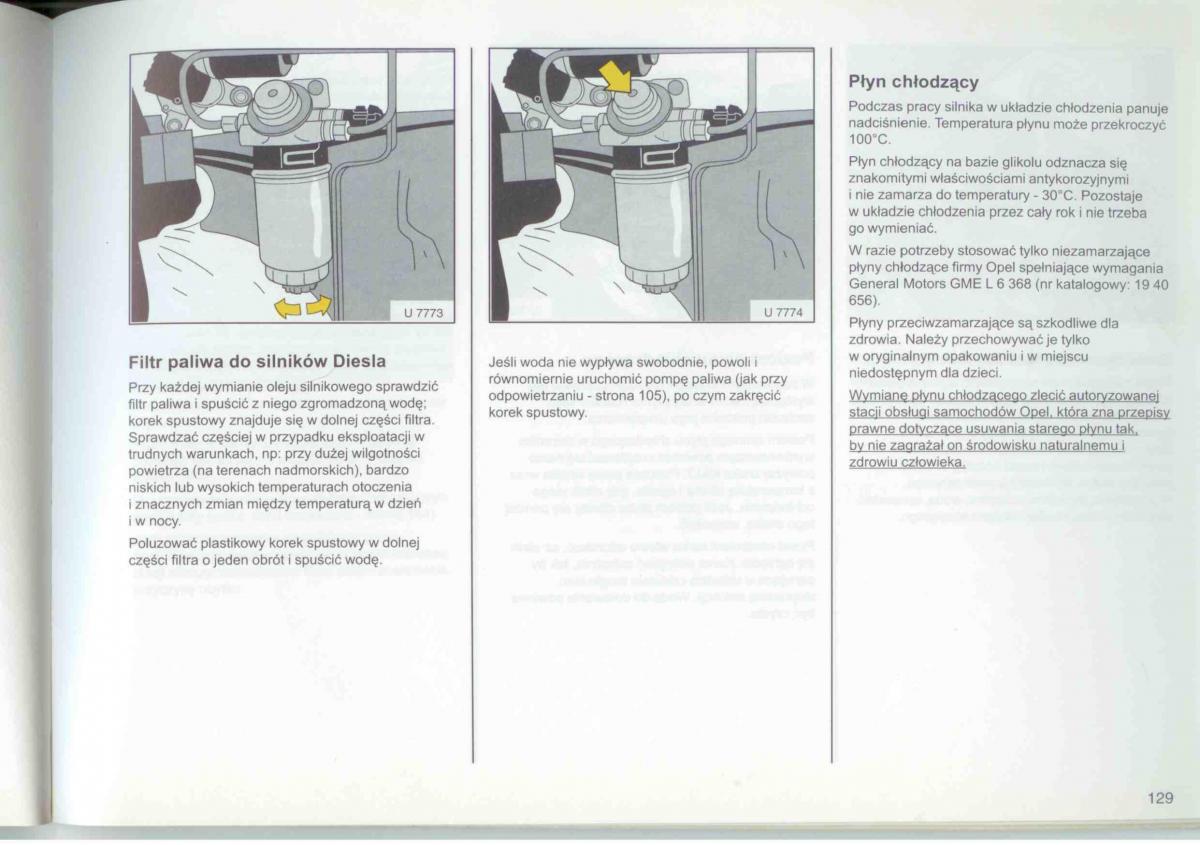 Opel Frontera A Isuzu Wizard Vauxhall Holden instrukcja obslugi / page 131