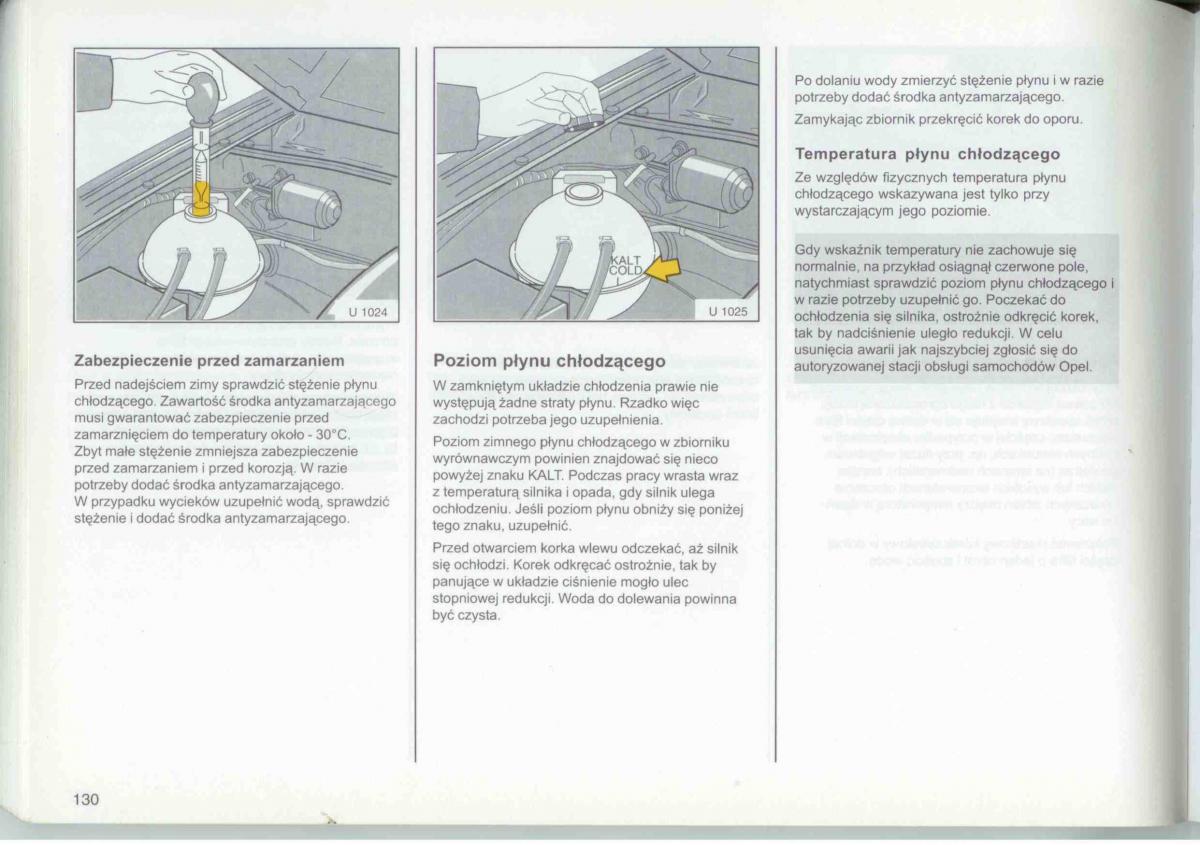 Opel Frontera A Isuzu Wizard Vauxhall Holden instrukcja obslugi / page 132