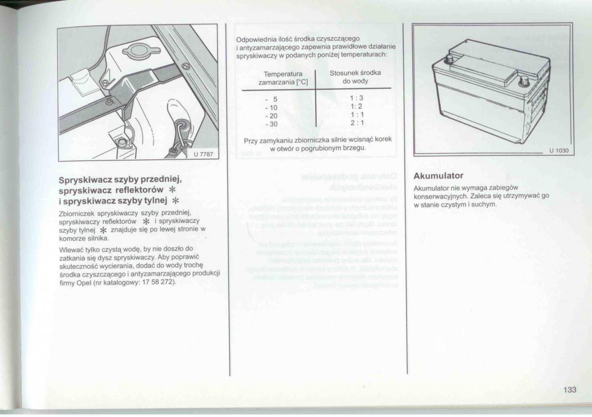 Opel Frontera A Isuzu Wizard Vauxhall Holden instrukcja obslugi / page 135