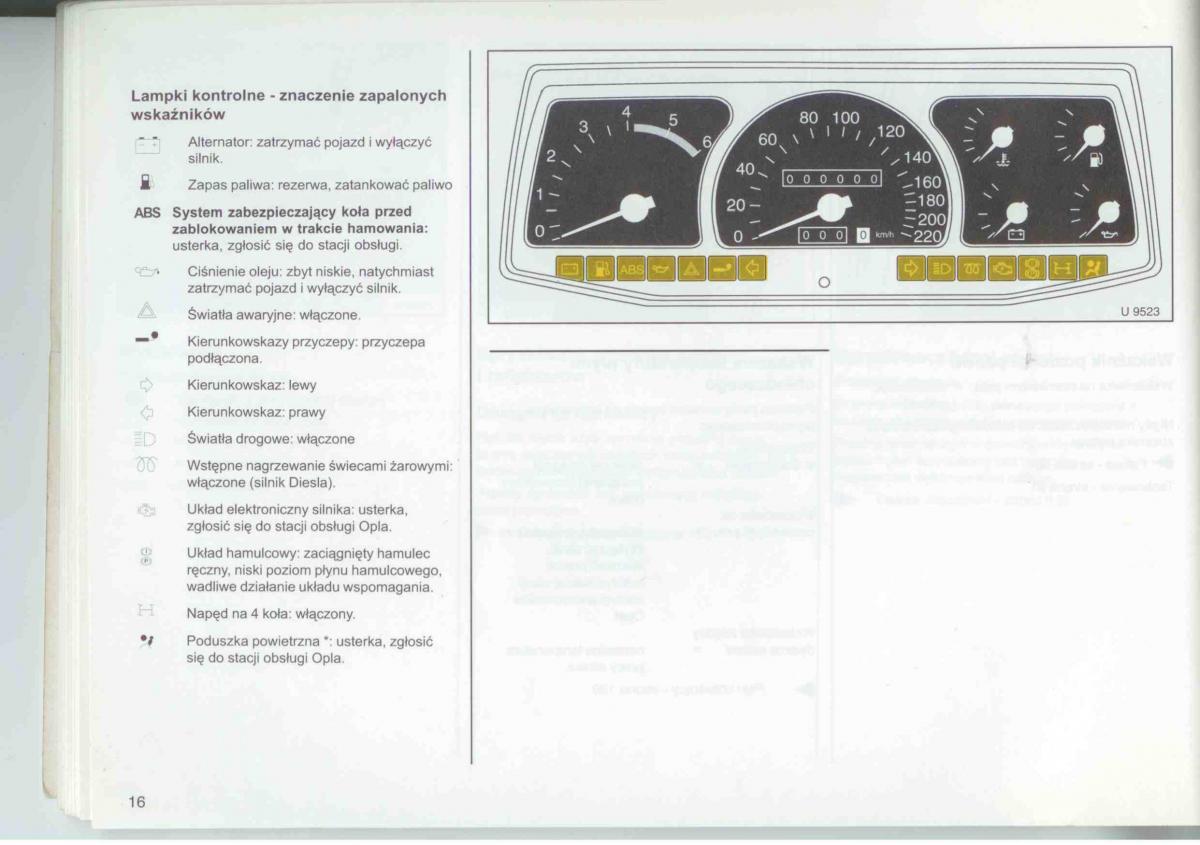 Opel Frontera A Isuzu Wizard Vauxhall Holden instrukcja obslugi / page 18