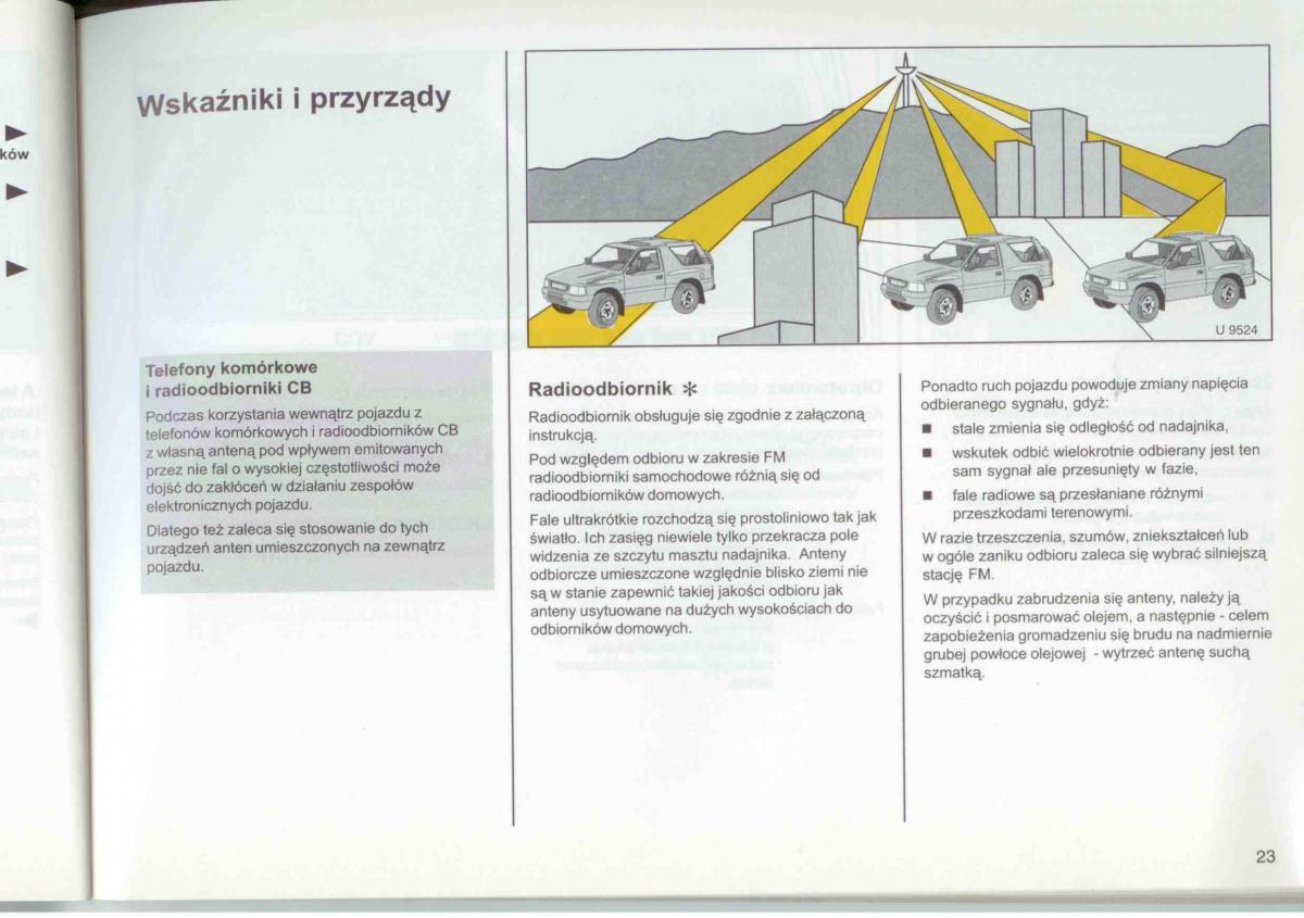 Opel Frontera A Isuzu Wizard Vauxhall Holden instrukcja obslugi / page 25