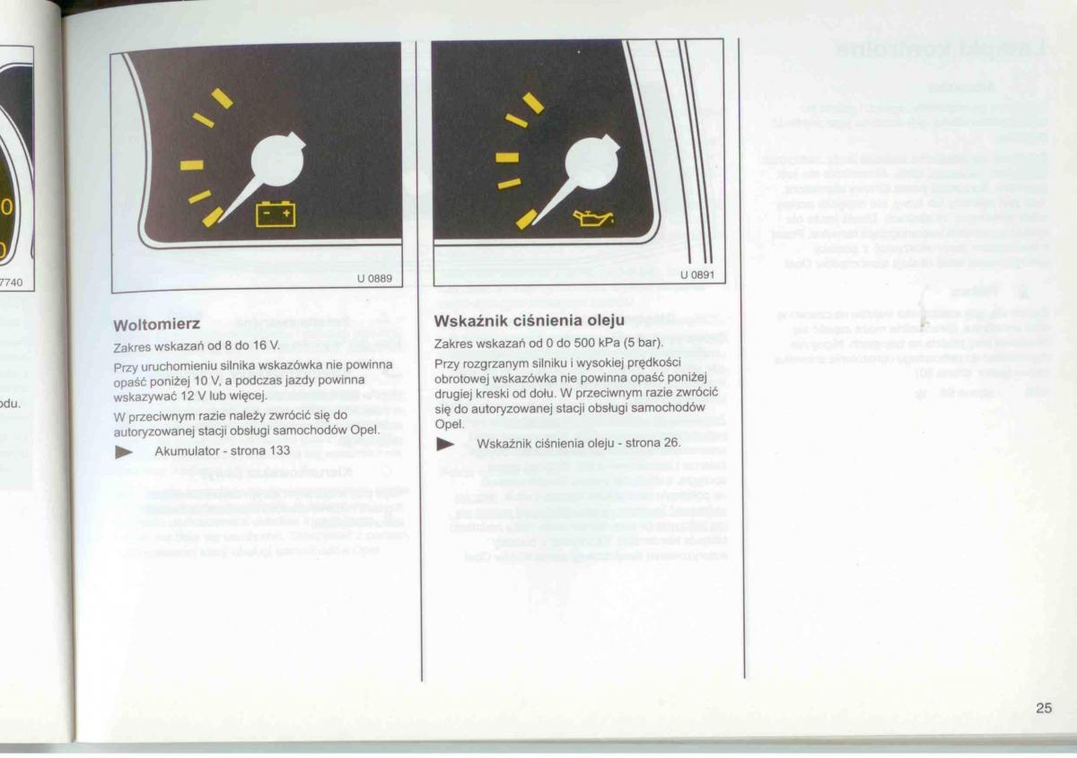 Opel Frontera A Isuzu Wizard Vauxhall Holden instrukcja obslugi / page 27