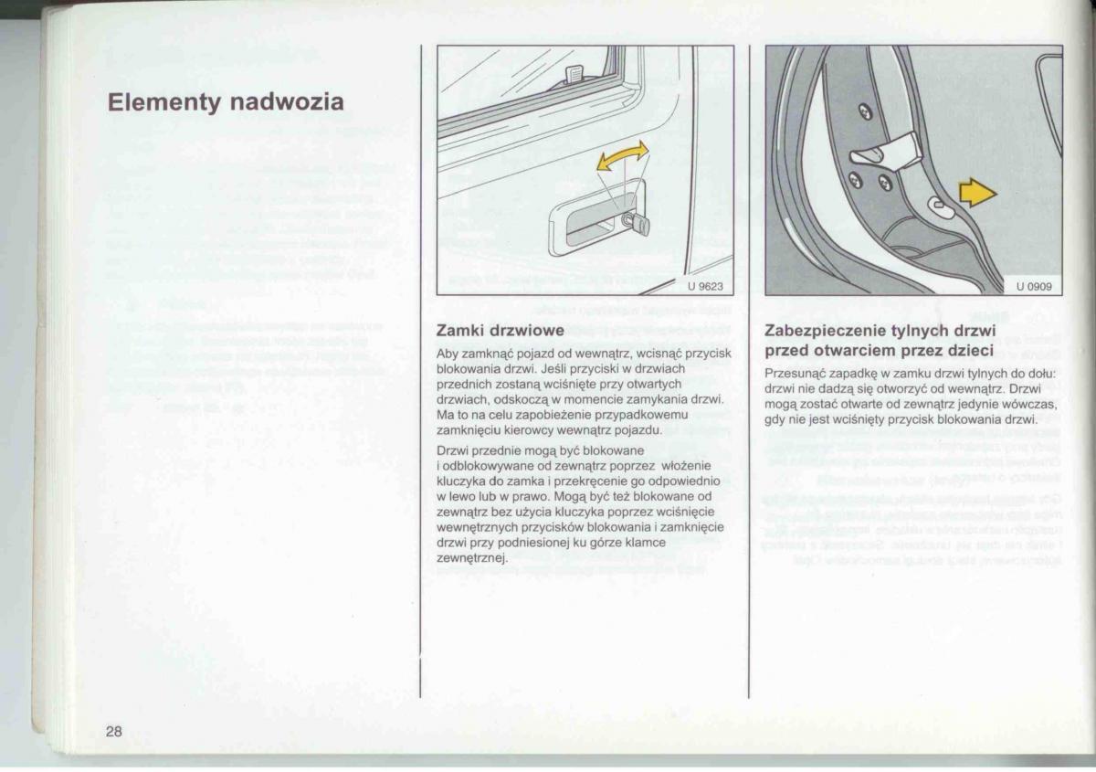 Opel Frontera A Isuzu Wizard Vauxhall Holden instrukcja obslugi / page 30