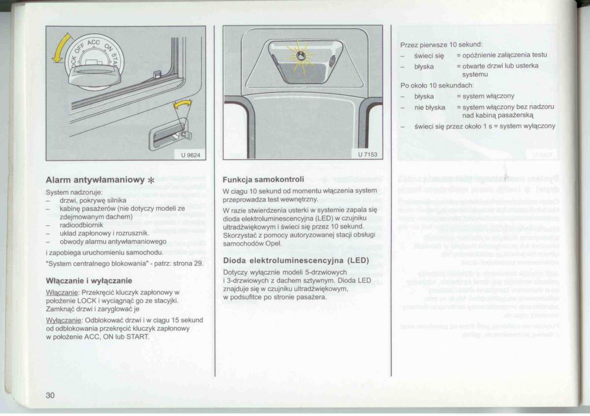 Opel Frontera A Isuzu Wizard Vauxhall Holden instrukcja obslugi / page 32