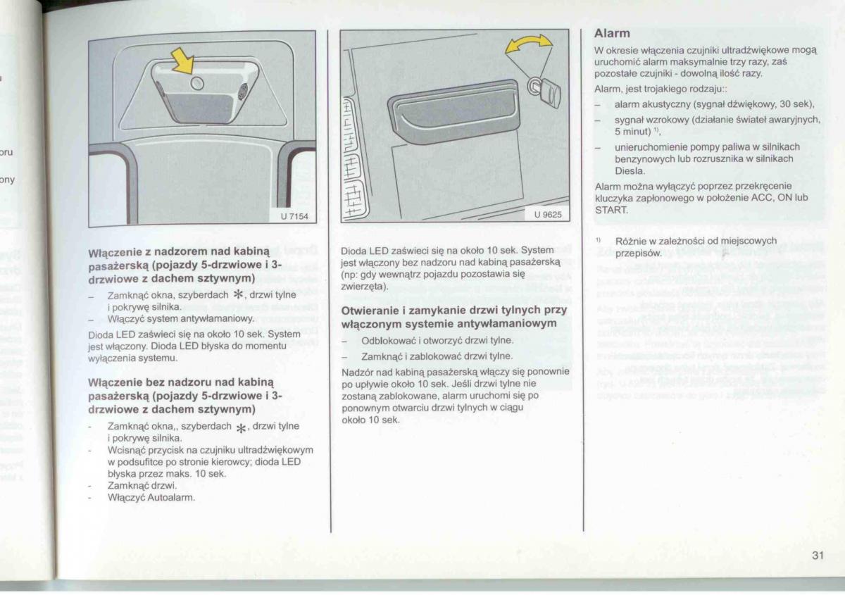 Opel Frontera A Isuzu Wizard Vauxhall Holden instrukcja obslugi / page 33